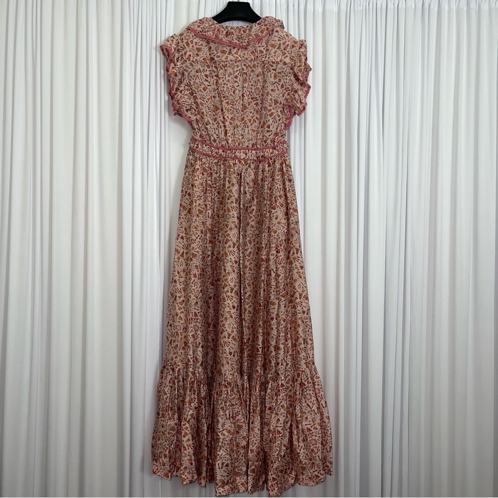 Sabina Musayev Jennifer Floral Ginger Print Maxi Dress size Medium - Picture 7 of 11